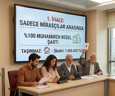 12. Yargı Paketinden: "Miras Kalan Mülklerin Satışında Yeni Dönem: İlk İhale Sadece Mirasçılara Açık!"
